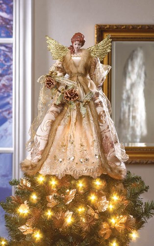 GOLDEN ANGEL TREE TOPPER