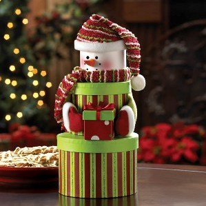 SNOWMAN TIERED GIFT BOXES